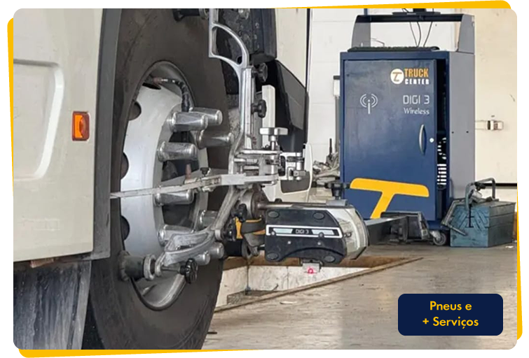 Oficina Truck Center Tyresoles equipada para manutenção de caminhões